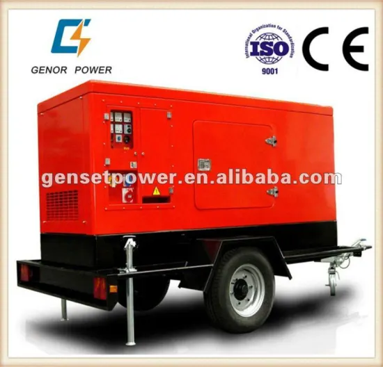 Globally Servic ! 200kva Trailer Soundproof Diesel Generator