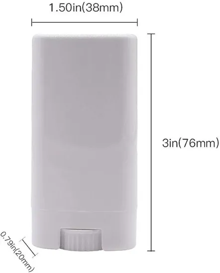 15g oval deodorant stick container with top filling