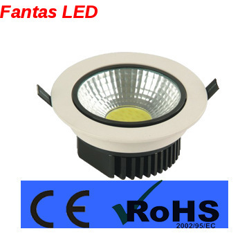 Modern adjustable black&white led cob downlight 7w