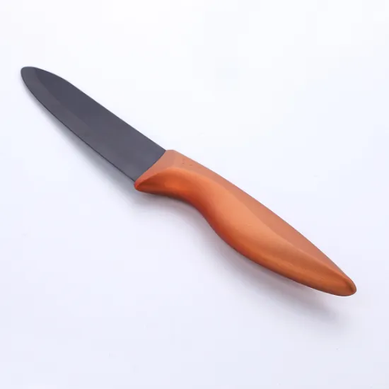 Black Ceramic Chef Knife Copper Handle 6 Inches