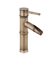 Antique Copper Color Golden basin faucet Single Lever Waterfall Wash Face Basin Sink Mixer Tap Bathroom Basin Faucets