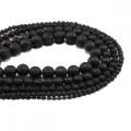 Craft Natural Black Lava Beads for Jewelry Making