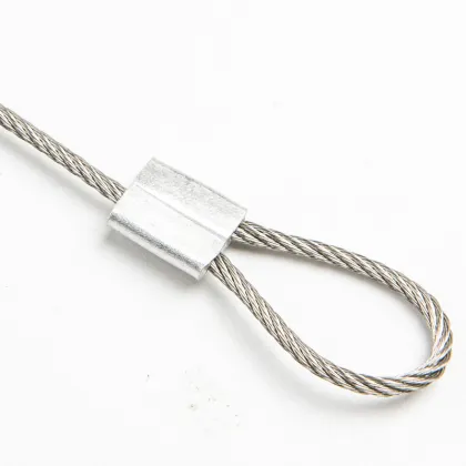 Factory Custom Safety Terminal Rope Wire Sling Wire Rope Assembly Lifting Slings Wire Rope With Loop