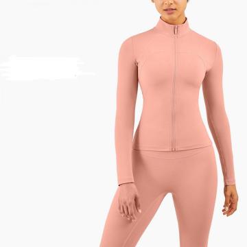 Chaqueta de yoga de manga larga para mujer