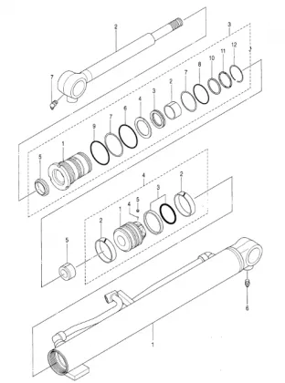 Belparts Excavator Hydraulic Components for Hitachi