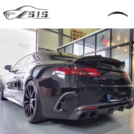 Carbon Fiber Rear Spoiler for S-Class C217 Coupe