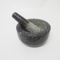 Phun trắng Đen Granite Herbs Grinder Mortars