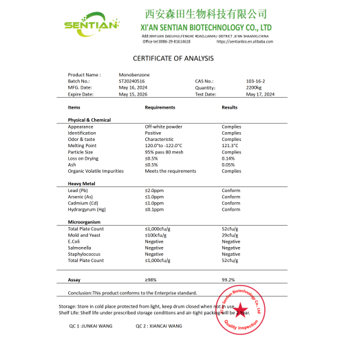 Monobenzone 99% Powder CAS 103-16-2