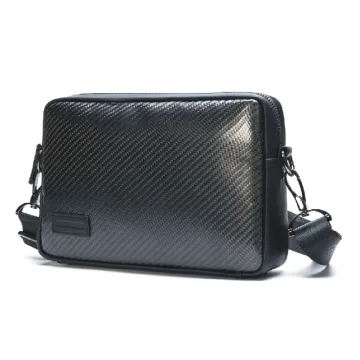 Carbon fiber men bag