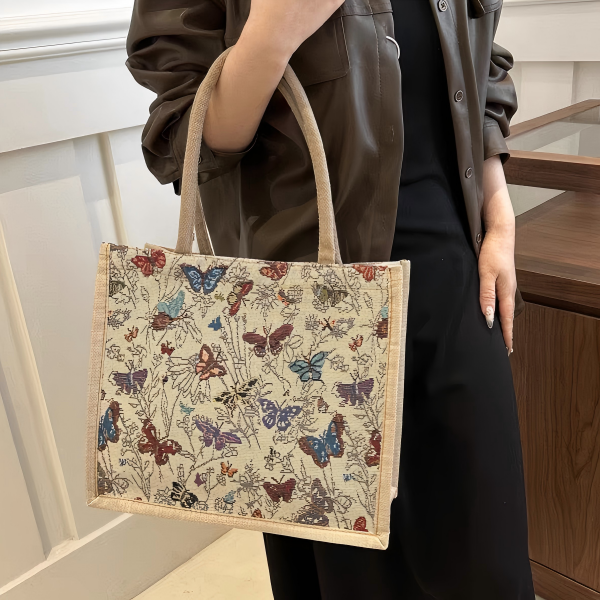 女性用の大容量キャンバストートバッグ Large-capacity canvas tote bag for ladies