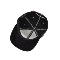 Snapback cap with 3D embroidery