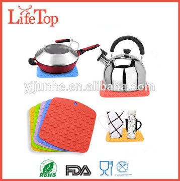 Silicone Pot Holder, Trivet Mat,jar Opener,spoon Rest and Garlic Peeler (Set of 4) Non Slip, Flexible, Durable, Dishwasher Safe