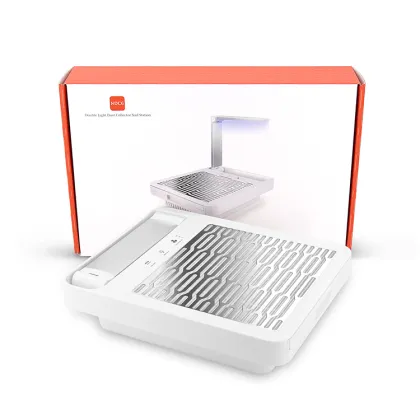 Luxury Nail Tech Dust Collector: Silent Nail Dust Vacuum with Lamp for Acrylic Nails