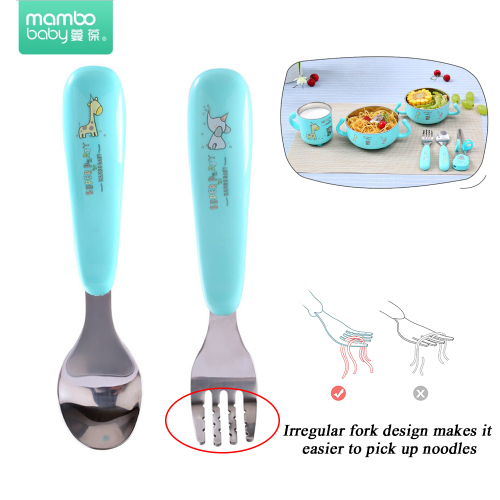 Cartoon Baby Spoon for Feeding Child Spoon Feeding Tableware Child Fork Pipettes Children's Cutlery Baby Dinner