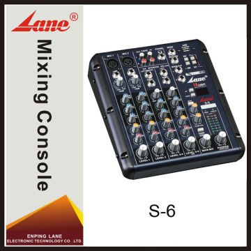 Lane S-6 professional digital usb mini audio mixer