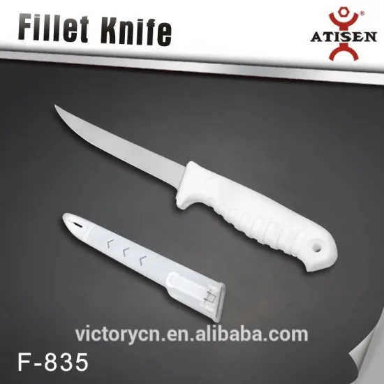 High quality 6 inch fillet knife,sheath with sharpener