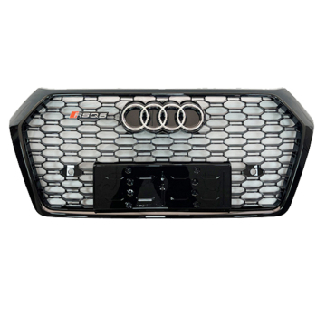 Black Cover Chrome Logo RSQ5 Front Grille for Audi (18-20 Q5)