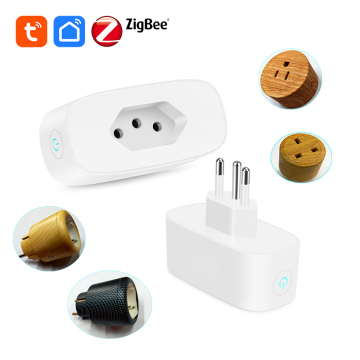Brazil Tooya Private Model BSD59: Tuya Zigbee Mesh Smart Socket with WiFi and Firmware Customization