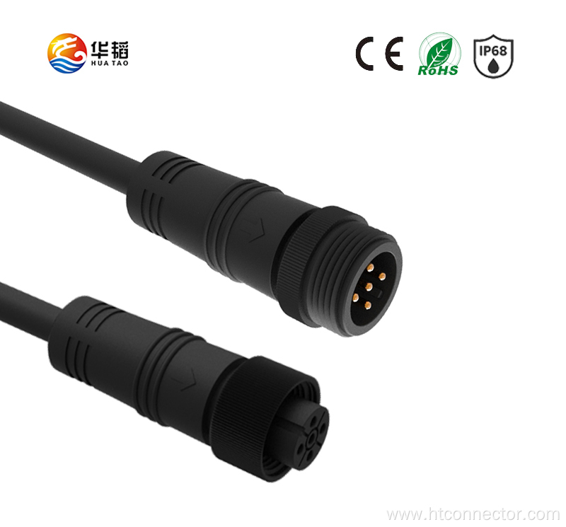 M16 Waterproof connector with metal nut