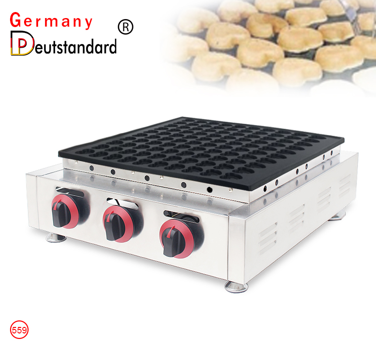 Commercial 100 holes mini dutch gas poffertjes grill