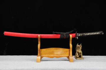 White Polished Samurai Katana---- Golden Cicada