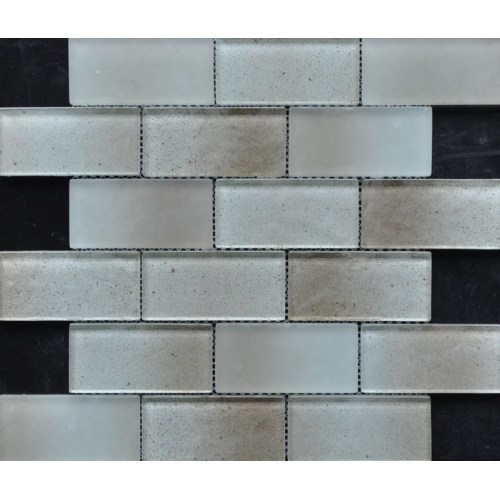 Rectangle Brick Crystal Glass Mosaic