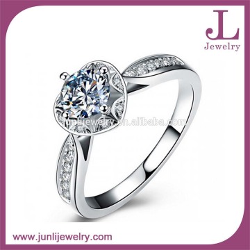 Fancy Cubic Zircon Silver Ring 925 Sterling Silver Jewelry