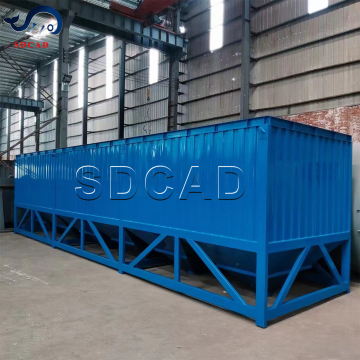 SDCAD Horizontal Cement Silos: Affordable 50T and 85T Container-Type Storage Solutions for Dry Powder