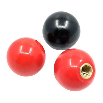 Modern Round Ball Knob Set in Red, Black, White - M6 Copper Core for Bedroom Furniture