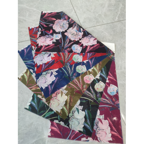 Tissu en mousseline imprimé en polyester d&#39;été léger