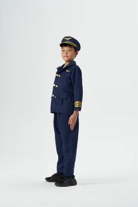Boloparty Kids Halloween Cosplay Costumes - Children Pilot Airline Costumes