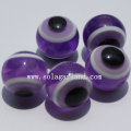 Mixed Color Evil Eye Striped Round Resin Spacer Beads For Jewelry Charm