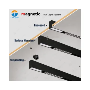 Magnet Track Light Surface Mounted Trimless Indoor Decorative DC220V Linear Spotlight System