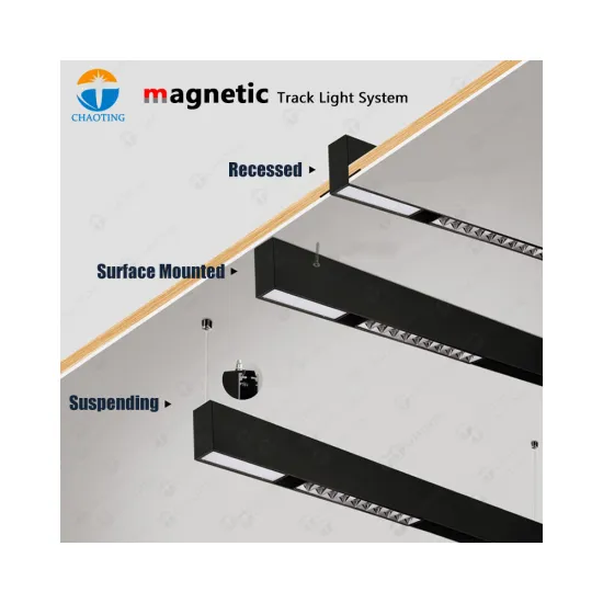 Magnetic Track Light System with LED Track Lights and Rail Accessories for 2 and 4 Wires