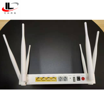 Zte Gpon F680 Dual Band WiFi Modem - 4 GE Ports + 2 Phone Ports + USB + 6 Antennas ONT/ONU