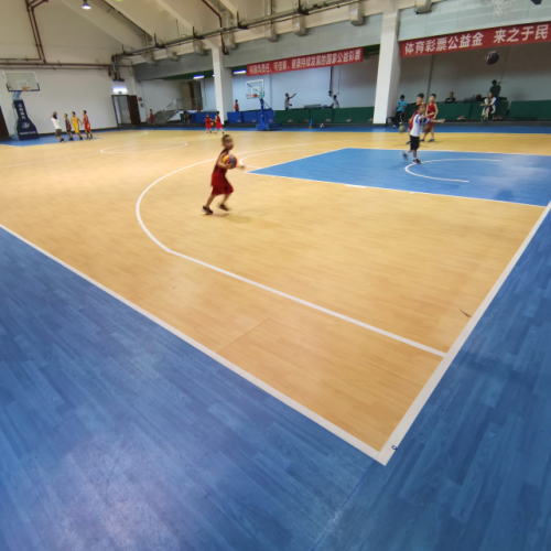 Basketball rubber sports flooring for USA high school