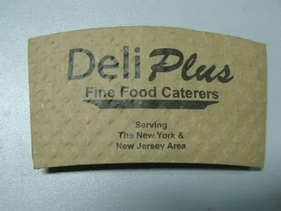strong kraft paper cup sleeve with printing