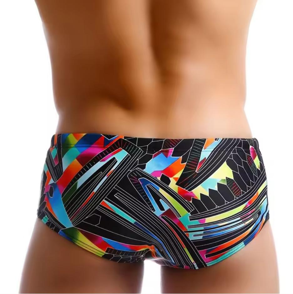 digital print swimming trunks custom design beachwear men's swimwear briefs