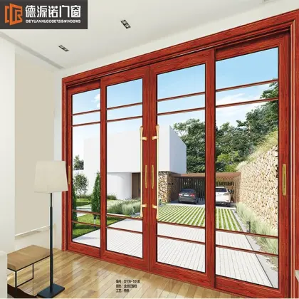 Double glass aluminum sliding door