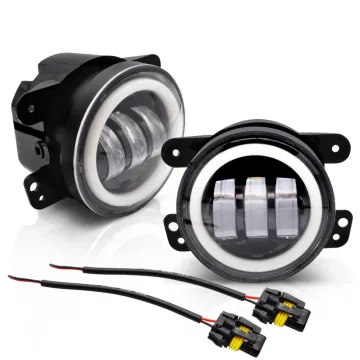 JK JL LED Fog Light with Daytime Driving Fog Lamp and Yellow Turn Signal