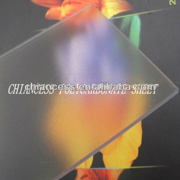 GE polycarbonate frosted pc sheet in transparent plastic board