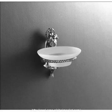 Bathroom Accessories Pure Copper And Depolished Glass Soap Dish