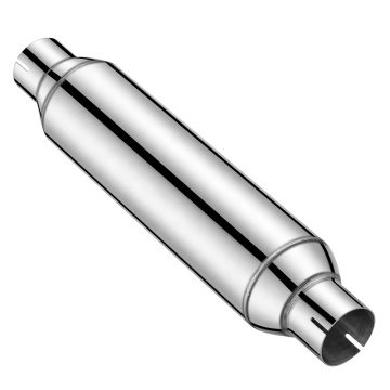 Universal Fit 2.5\" Stainless Steel Exhaust Muffler Tip Pipe with High Performance Resonator