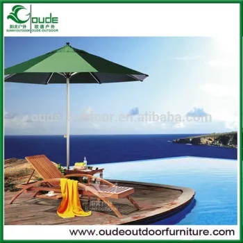 wooden pool lounger