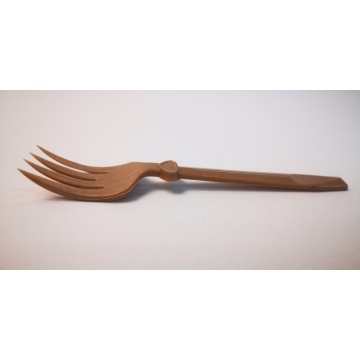 Degradable disposable shaped fork