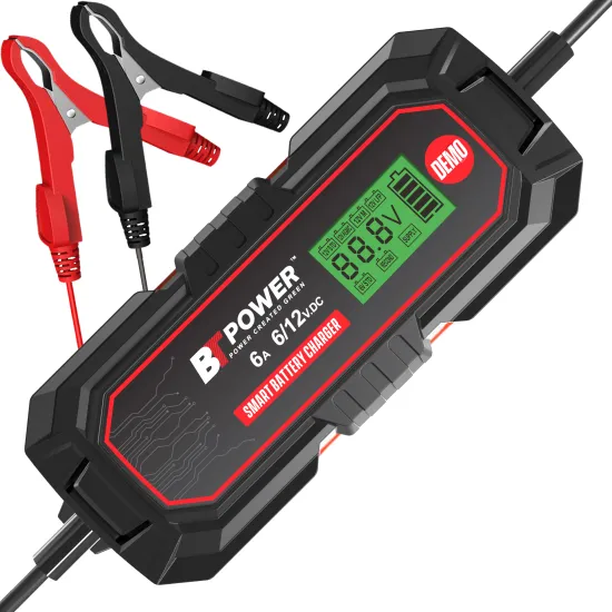 612V 6A Car Battery Charger and Maintainer with Trickle Function