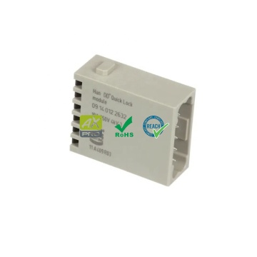 Industrial Heavy Duty Connector Harting 09140122632 12P Plug Modules Ul Listed Accessories