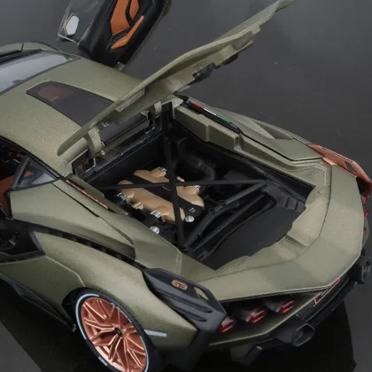 BBurago 1:18 Scale Diecast Model Car - Sian FKP37: Boys' Toys with Opening Doors and Simulation Features