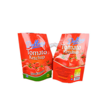 custom plastic packaging spout-pouch for tomato ketchup