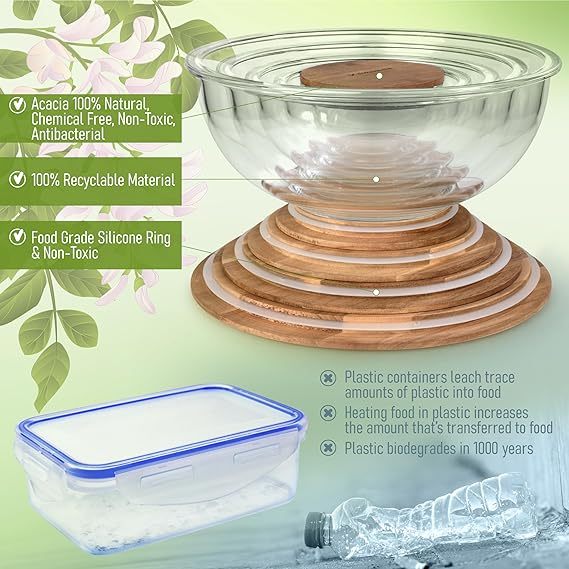 Stackable and space saving nested glass bowl